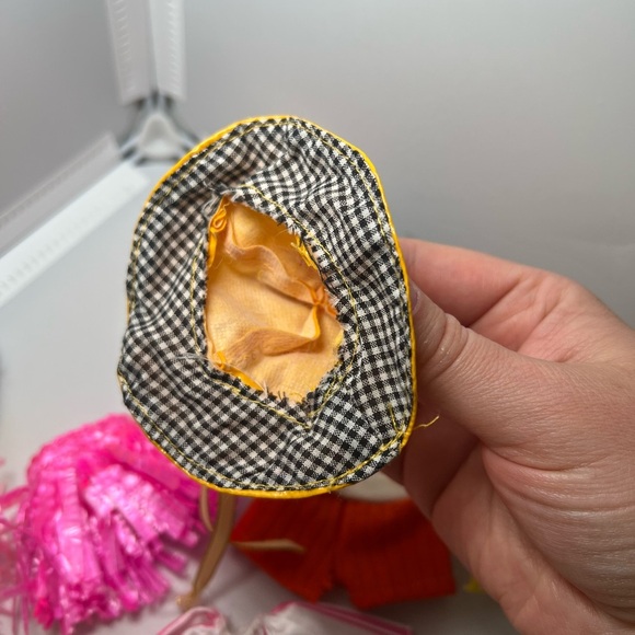 Vintage Mattel Barbie Clothing Accessory Lot Skirts Socks Hats Hawaiian Pillow - Picture 5 of 11